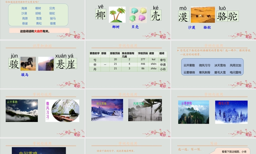 秋二年级语文上册 第七单元 课文6 语文园地七教学课件 新人教版-新人教版小学二年级上册语文课件