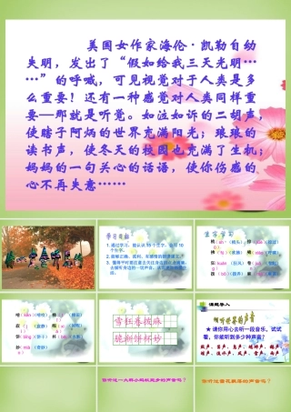 秋三年级语文上册《你一定会听见的》课件4 北师大版-北师大版小学三年级上册语文课件