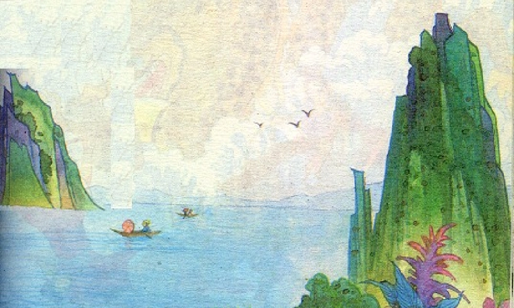 秋三年级语文上册《日月潭的传说》课件1 北师大版-北师大版小学三年级上册语文课件