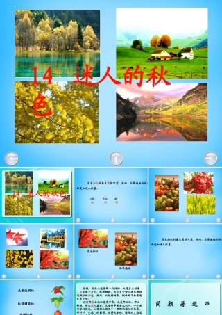 秋二年级语文上册《迷人的秋色》课件1 沪教版-沪教版小学二年级上册语文课件