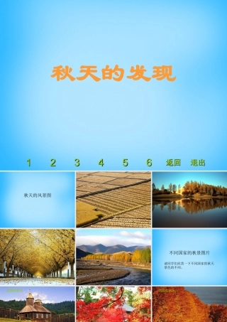 秋三年级语文上册《我眼中的秋天》课件3 沪教版-沪教版小学三年级上册语文课件