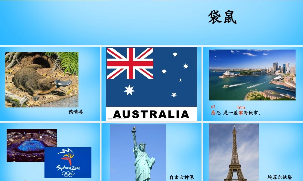 秋三年级语文上册《悉尼歌剧院》课件1 沪教版-沪教版小学三年级上册语文课件