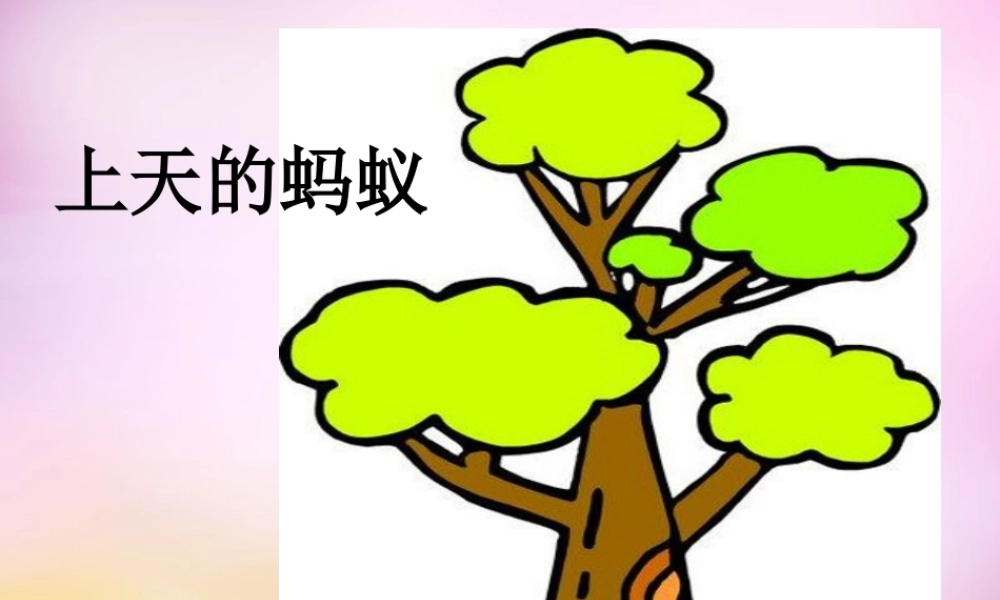 秋二年级语文上册《上天的蚂蚁》课件2 北师大版-北师大版小学二年级上册语文课件