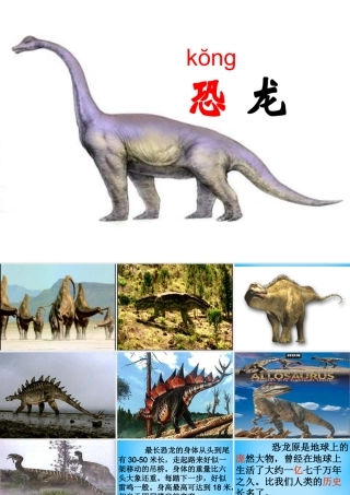 秋二年级语文上册《神秘的恐龙》课件1 沪教版-沪教版小学二年级上册语文课件