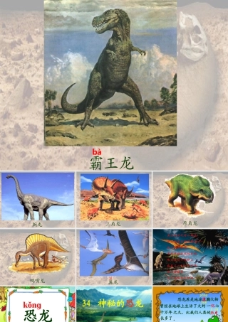 秋二年级语文上册《神秘的恐龙》课件3 沪教版-沪教版小学二年级上册语文课件