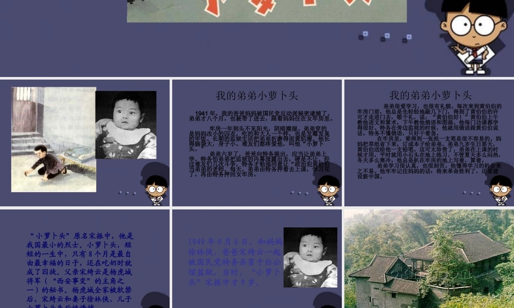 秋三年级语文上册《小萝卜头的故事》课件3 冀教版-冀教版小学三年级上册语文课件