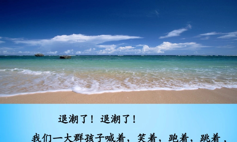 秋二年级语文上册《拾贝壳》课件2 沪教版-沪教版小学二年级上册语文课件