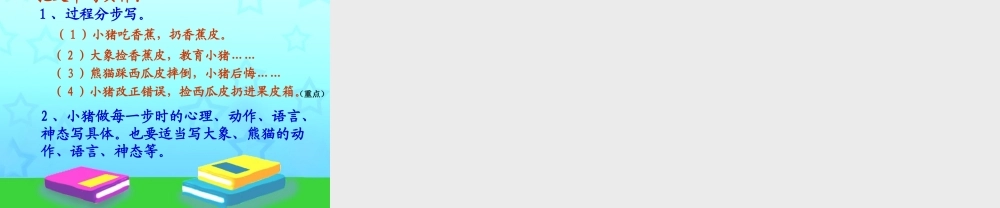 秋三年级语文上册《小猪学样（看图作文）》课件1 沪教版-沪教版小学三年级上册语文课件