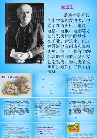 秋三年级语文上册《爱迪生孵小鸡》课件3 沪教版-沪教版小学三年级上册语文课件