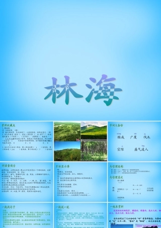 秋五年级语文上册《林海》课件1 沪教版-沪教版小学五年级上册语文课件