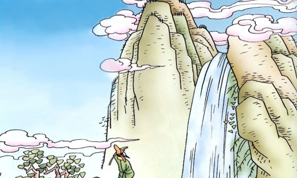 秋二年级语文上册《望庐山瀑布》课件 冀教版-冀教版小学二年级上册语文课件