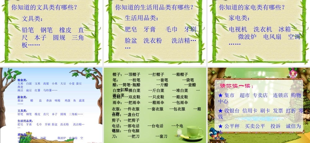 秋三年级语文上册《集市和超市》课件3 北师大版-北师大版小学三年级上册语文课件