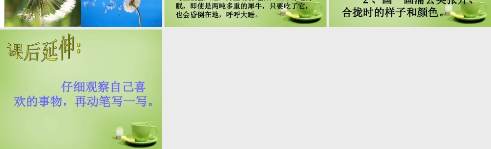 秋三年级语文上册《金色的草地》课件3 北师大版-北师大版小学三年级上册语文课件