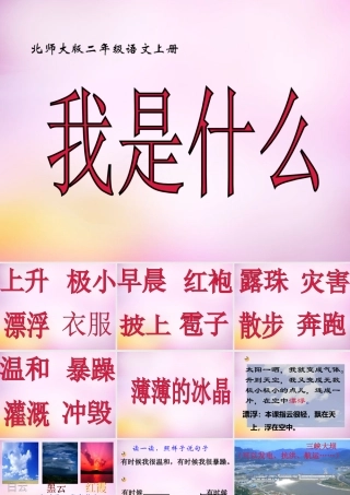 秋二年级语文上册《我是什么》课件1 北师大版-北师大版小学二年级上册语文课件