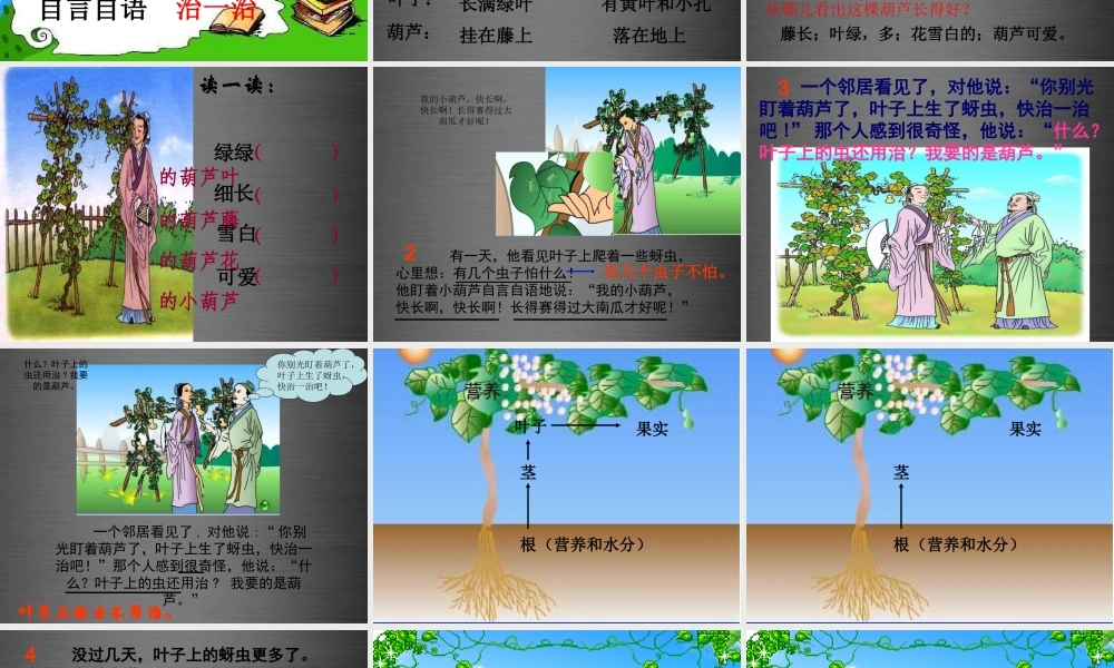 秋二年级语文上册《我要的是葫芦》课件1 冀教版-冀教版小学二年级上册语文课件