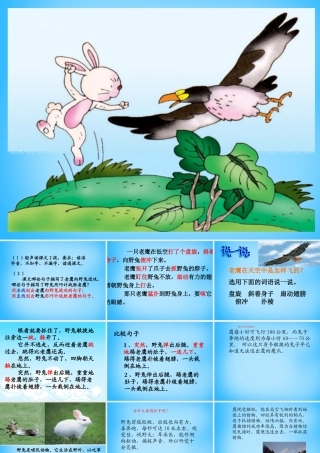 秋二年级语文上册《野兔》课件1 沪教版-沪教版小学二年级上册语文课件