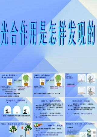 秋五年级科学上册 7.1《光合作用是怎样发现的》课件1 大象版-大象版小学五年级上册自然科学课件