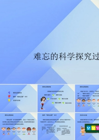 秋六年级科学上册 5.2《难忘的科学探究过程》课件 大象版-大象版小学六年级上册自然科学课件