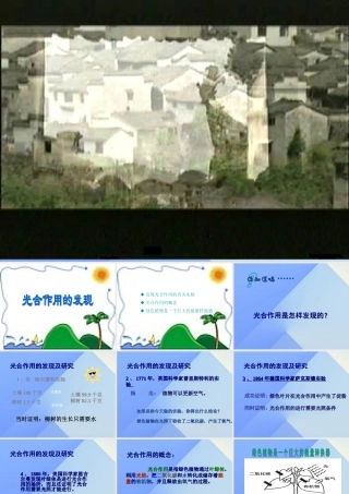 秋五年级科学上册 7.1《光合作用是怎样发现的》课件3 大象版-大象版小学五年级上册自然科学课件