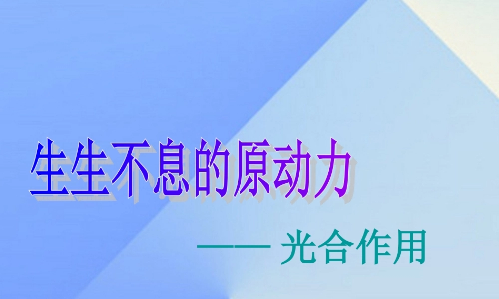 秋五年级科学上册 7.1《光合作用是怎样发现的》课件4 大象版-大象版小学五年级上册自然科学课件