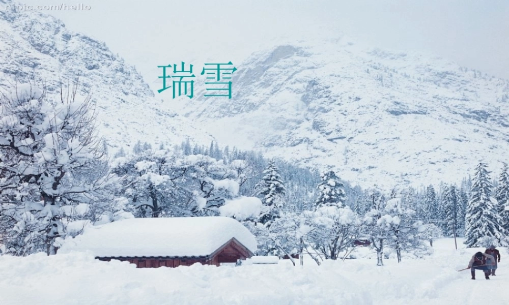 秋三年级语文上册《瑞雪》课件2 沪教版-沪教版小学三年级上册语文课件