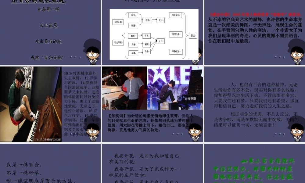 秋六年级语文上册《百合花开》课件2 冀教版-冀教版小学六年级上册语文课件