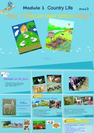 秋六年级英语上册 Unit 1 What are those farmers doing课件2 广州版-广州版小学六年级上册英语课件
