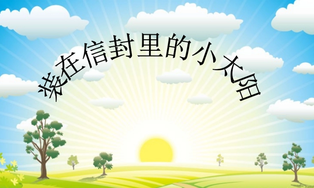 秋五年级语文上册 第19课 装在信封里的小太阳课件 语文S版-语文S版小学五年级上册语文课件