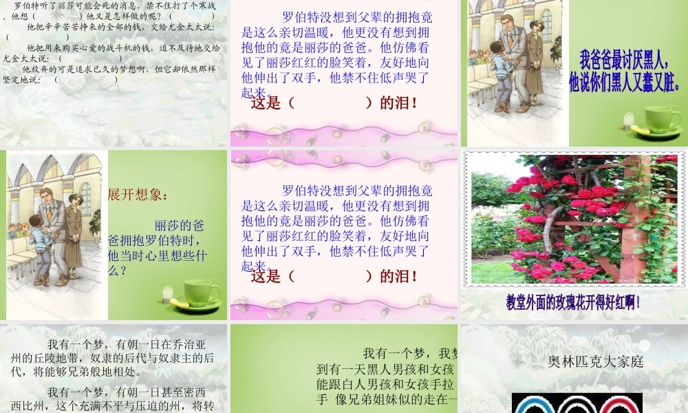 秋六年级语文上册《黑孩子罗伯特》课件3 北师大版-北师大版小学六年级上册语文课件