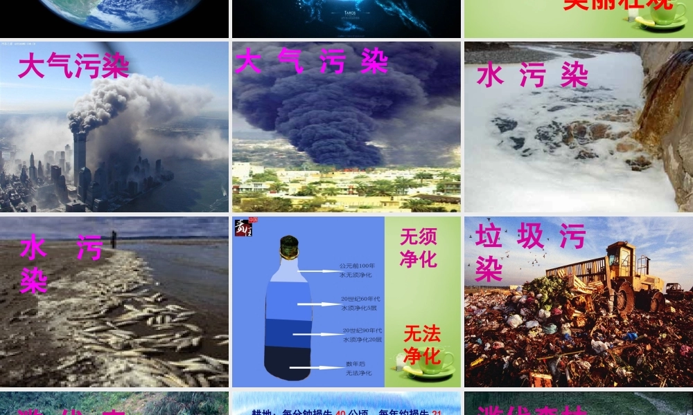 秋五年级语文上册《只有一个地球》课件5 北师大版-北师大版小学五年级上册语文课件