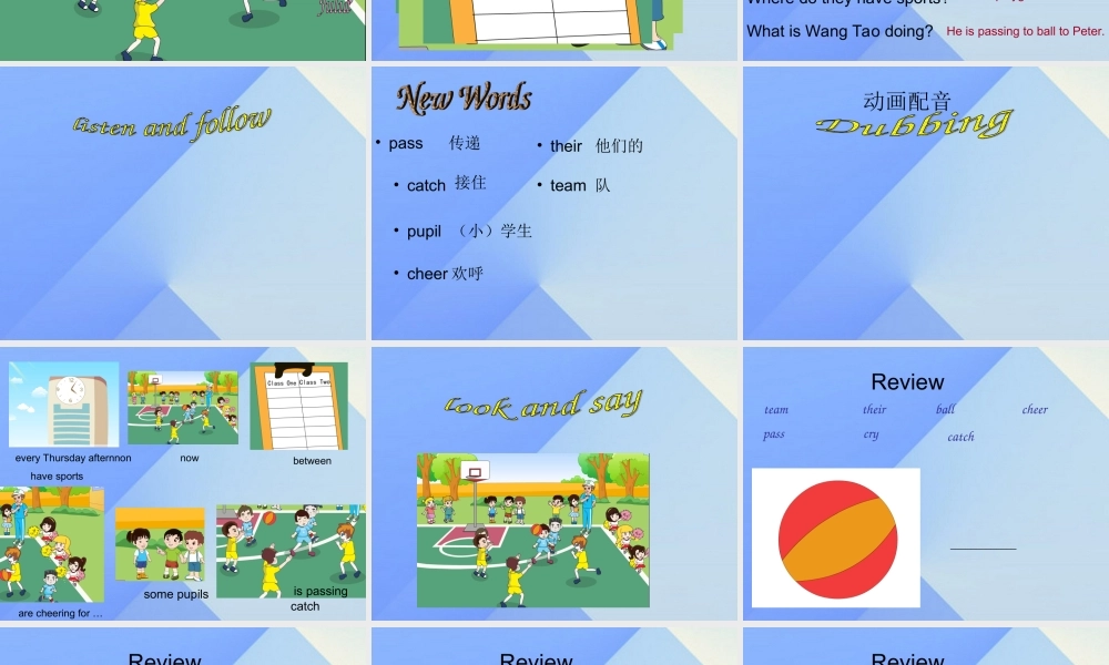 秋六年级英语上册 Unit 2《Physical Exercises》（Part B）课件2 （新版）闽教版-闽教版小学六年级上册英语课件