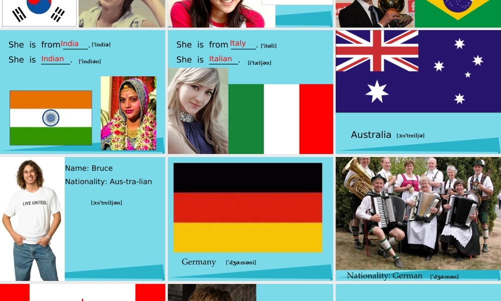 秋六年级英语上册 Unit 3 Where are from课件1 广州版-广州版小学六年级上册英语课件