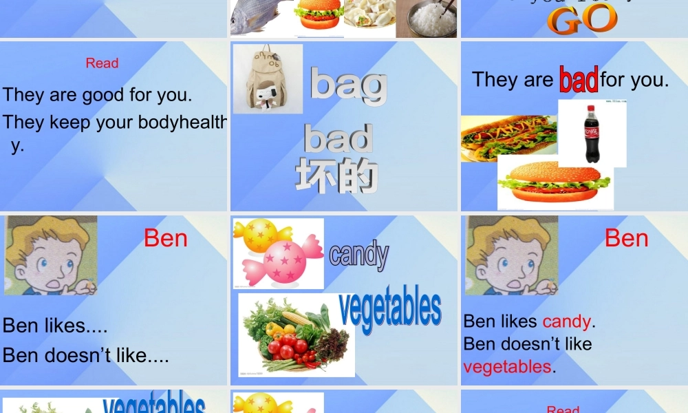 秋六年级英语上册 Unit 3《Food and Health》（Part A）课件2 （新版）闽教版-闽教版小学六年级上册英语课件