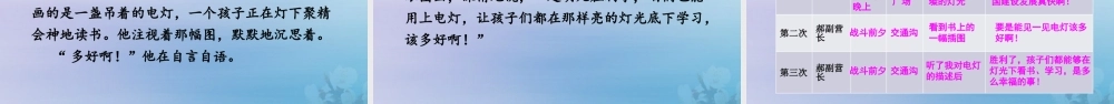 秋六年级语文上册 第二单元 8 灯光教学课件 新人教版-新人教版小学六年级上册语文课件