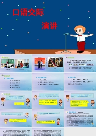 秋六年级语文上册 第二单元 口语交际 演讲教学课件 新人教版-新人教版小学六年级上册语文课件