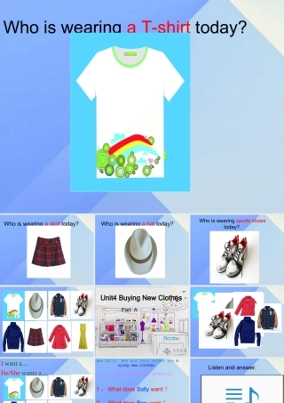 秋六年级英语上册 Unit 4《Buying New Clothes》（Part A）课件2 （新版）闽教版-闽教版小学六年级上册英语课件