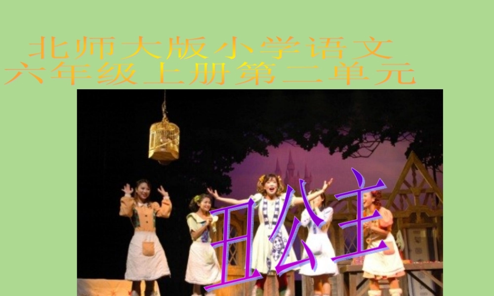 秋六年级语文上册 第二单元 美与丑 10 丑公主教学课件 北师大版-北师大版小学六年级上册语文课件