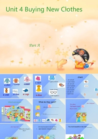 秋六年级英语上册 Unit 4《Buying New Clothes》（Part A）课件4 （新版）闽教版-闽教版小学六年级上册英语课件
