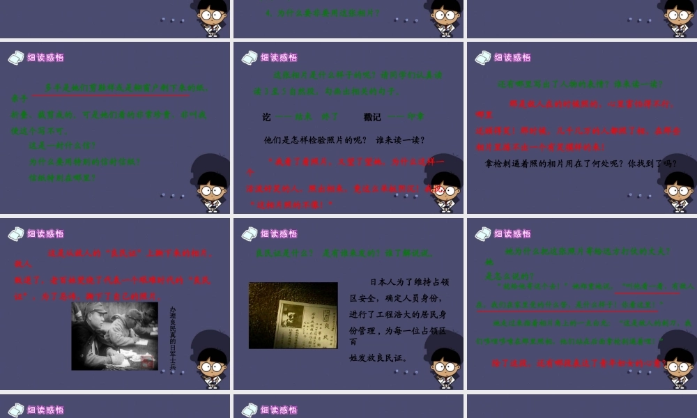 秋六年级语文上册《相片》课件 冀教版-冀教版小学六年级上册语文课件