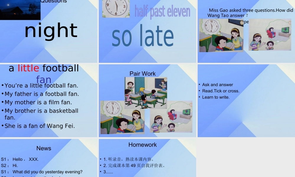 秋六年级英语上册 Unit 6《An Unusual Day》（Part B）课件2 （新版）闽教版-闽教版小学六年级上册英语课件