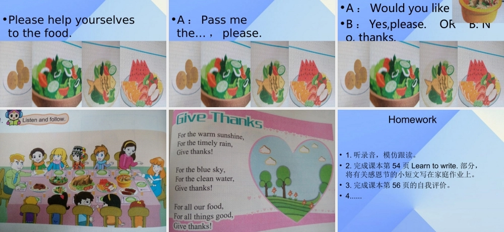 秋六年级英语上册 Unit 7《Thanksgiving》（Part B）课件1 （新版）闽教版-闽教版小学六年级上册英语课件