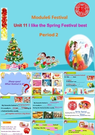 秋六年级英语上册 Unit 11 I like the Spring Festival best课件2 广州版-广州版小学六年级上册英语课件