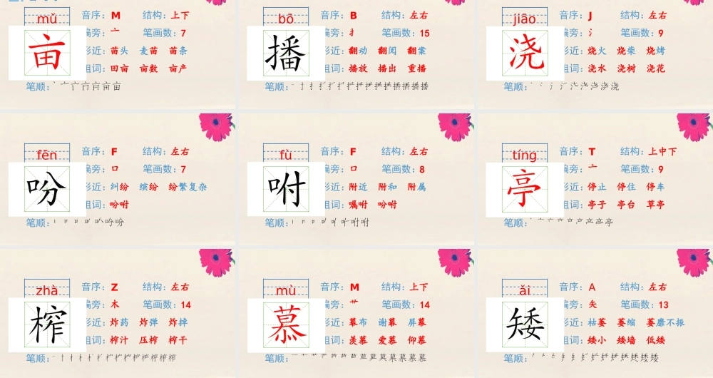 秋五年级语文上册 第一单元 2 落花生生字课件 新人教版-新人教版小学五年级上册语文课件