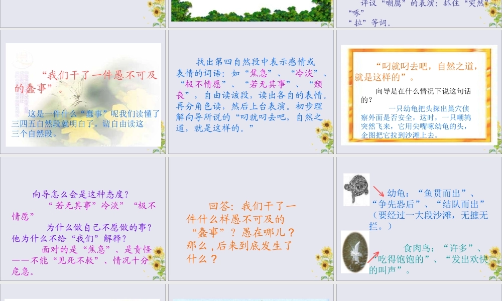 秋六年级语文上册 第五单元 23 自然之道教学课件 语文S版-语文S版小学六年级上册语文课件