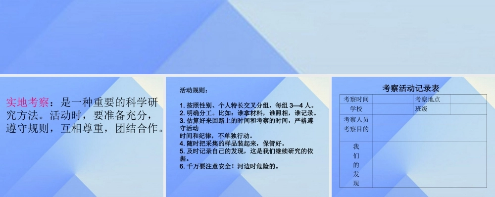 秋四年级科学上册 3.1《鱼儿的家》课件2 大象版-大象版小学四年级上册自然科学课件