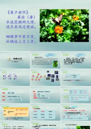 秋四年级语文上册 第二单元 8 蝴蝶的家教学课件 新人教版-新人教版小学四年级上册语文课件