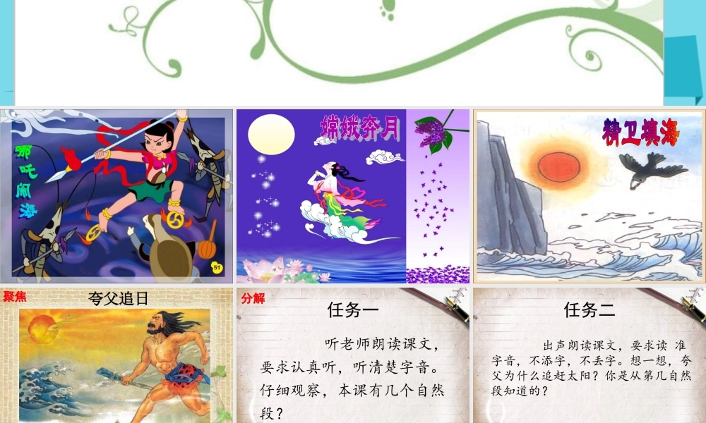 （秋季版）二年级语文上册 第4单元 夸父追日课件2 长春版-长春版小学二年级上册语文课件