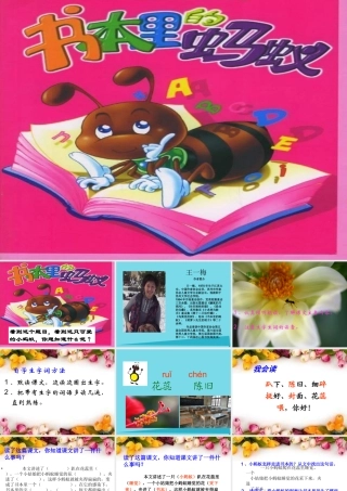 （秋季版）二年级语文上册 第6单元 书里的蚂蚁课件2 长春版-长春版小学二年级上册语文课件