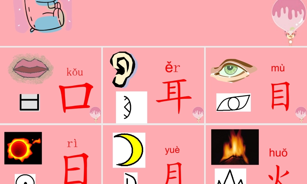 （秋季版）一年级语文上册 第3课 口耳目课件3 新人教版-新人教版小学一年级上册语文课件