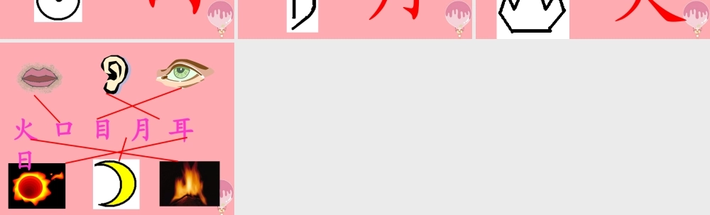 （秋季版）一年级语文上册 第3课 口耳目课件3 新人教版-新人教版小学一年级上册语文课件